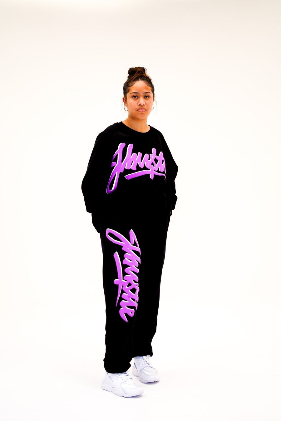 Graffiti Purple Grape Black Tracksuit